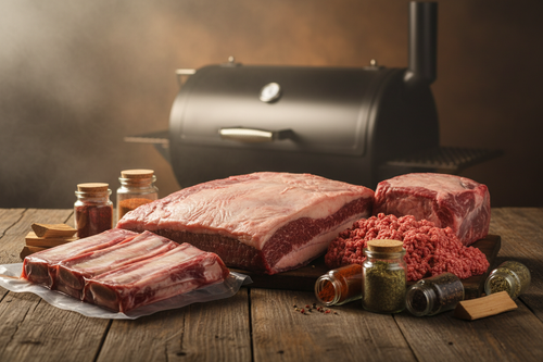 BBQ Master Box - whole brisket, short ribs, chuck roast, and ground beef