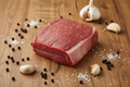 Close-up of premium grass-fed rump roast