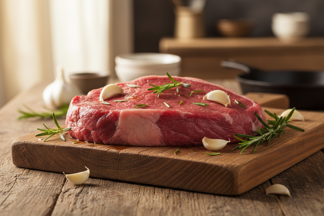 London Broil with Herbs and Garlic